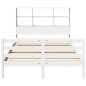 vidaXL Letto Libreria senza Materasso Bianco 150x200 cm Legno di Pino vidaXL Letto Libreria senza Materasso Bianco 150x200 cm Legno di Pino