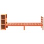 vidaXL Letto Libreria senza Materasso Marrone Cera 75x190 cm Legno