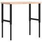 vidaXL Banco Lavoro 100x60x(73-99,5) cm Legno di Faggio Rettangolare