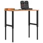 vidaXL Banco Lavoro 100x(55-60)x(71,5-98) cm Legno Massello di Faggio vidaXL Banco Lavoro 100x(55-60)x(71,5-98) cm Legno Massello di Faggio