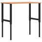 vidaXL Banco Lavoro 100x(55-60)x(71,5-98) cm Legno Massello di Faggio vidaXL Banco Lavoro 100x(55-60)x(71,5-98) cm Legno Massello di Faggio