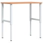 vidaXL Banco da Lavoro 100x(55-60)x(71,5-98) cm Legno Massello Faggio vidaXL Banco da Lavoro 100x(55-60)x(71,5-98) cm Legno Massello Faggio