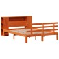 vidaXL Letto Libreria senza Materasso Marrone Cera 120x200 cm in Pino vidaXL Letto Libreria senza Materasso Marrone Cera 120x200 cm in Pino