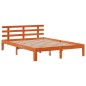 vidaXL Letto Libreria senza Materasso Marrone Cera 120x200 cm in Pino vidaXL Letto Libreria senza Materasso Marrone Cera 120x200 cm in Pino