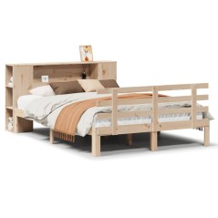vidaXL Letto Libreria senza Materasso 160x200 cm in Legno di Pino