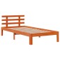 vidaXL Letto Libreria senza Materasso Marrone Cera 75x190 cm in Pino vidaXL Letto Libreria senza Materasso Marrone Cera 75x190 cm in Pino