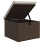 vidaXL Set Divani da Giardino 11 pz con Cuscini Polyrattan Marrone
