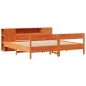 vidaXL Letto Libreria senza Materasso Marrone Cera 180x200 cm in Pino vidaXL Letto Libreria senza Materasso Marrone Cera 180x200 cm in Pino