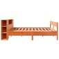 vidaXL Letto Libreria senza Materasso Marrone Cera 180x200 cm in Pino vidaXL Letto Libreria senza Materasso Marrone Cera 180x200 cm in Pino