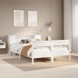 vidaXL Letto Libreria senza Materasso Bianco 160x200 cm Legno di Pino vidaXL Letto Libreria senza Materasso Bianco 160x200 cm Legno di Pino