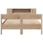 vidaXL Letto Libreria senza Materasso 135x190 cm in Legno di Pino vidaXL Letto Libreria senza Materasso 135x190 cm in Legno di Pino