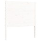 vidaXL Giroletto con Testiera Bianco 100x200 cm in Legno Massello vidaXL Giroletto con Testiera Bianco 100x200 cm in Legno Massello
