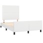 vidaXL Giroletto senza Materasso Bianco 120x190 cm Similpelle vidaXL Giroletto senza Materasso Bianco 120x190 cm Similpelle