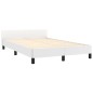 vidaXL Giroletto senza Materasso Bianco 120x190 cm Similpelle vidaXL Giroletto senza Materasso Bianco 120x190 cm Similpelle