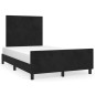 vidaXL Giroletto senza Materasso Nero 120x190 cm Velluto vidaXL Giroletto senza Materasso Nero 120x190 cm Velluto