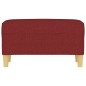 Panca Rosso Vino 70x35x41 cm in Tessuto