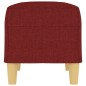 Panca Rosso Vino 70x35x41 cm in Tessuto