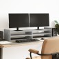 vidaXL Supporto Monitor Grigio Cemento 100x27x20 cm Legno Multistrato vidaXL Supporto Monitor Grigio Cemento 100x27x20 cm Legno Multistrato