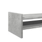 vidaXL Supporto Monitor Grigio Cemento 100x27x20 cm Legno Multistrato vidaXL Supporto Monitor Grigio Cemento 100x27x20 cm Legno Multistrato