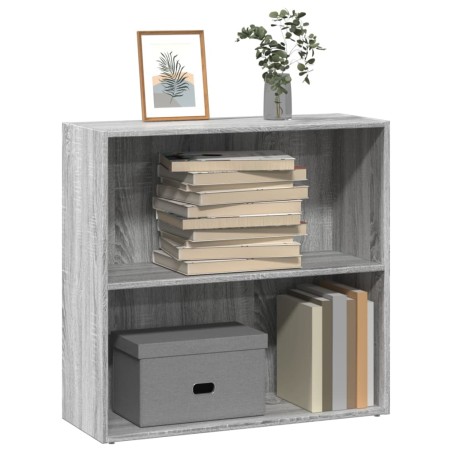 vidaXL Libreria Grigio Sonoma 80x30x77 cm in Legno Multistrato
