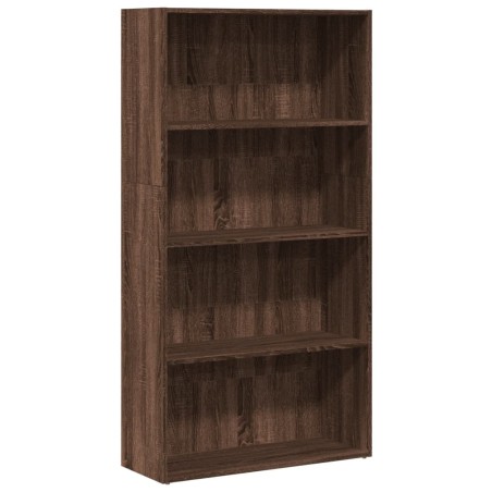 vidaXL Libreria Rovere Marrone 80x30x152 cm in Legno Multistrato