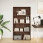 vidaXL Libreria Rovere Marrone 80x30x152 cm in Legno Multistrato vidaXL Libreria Rovere Marrone 80x30x152 cm in Legno Multistrato