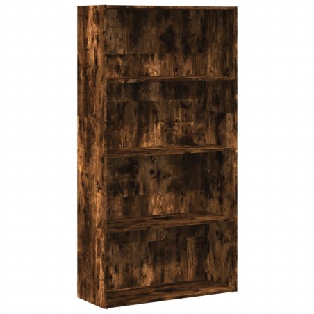 vidaXL Libreria Rovere Fumo 80x30x152 cm in Legno Multistrato