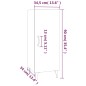Credenza Rovere Sonoma 34,5x34x90 cm in Legno Multistrato Credenza Rovere Sonoma 34,5x34x90 cm in Legno Multistrato