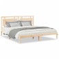 vidaXL Giroletto Extra Lungo senza Materasso 200x210 cm Legno Massello