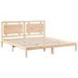 vidaXL Giroletto Extra Lungo senza Materasso 200x210 cm Legno Massello