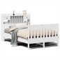 vidaXL Letto senza Materasso Bianco 135x190 cm Legno Massello di Pino vidaXL Letto senza Materasso Bianco 135x190 cm Legno Massello di Pino