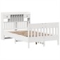 vidaXL Letto senza Materasso Bianco 135x190 cm Legno Massello di Pino vidaXL Letto senza Materasso Bianco 135x190 cm Legno Massello di Pino