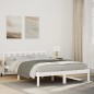 vidaXL Letto Extra Lungo senza Materasso Bianco 140x220 cm in Pino vidaXL Letto Extra Lungo senza Materasso Bianco 140x220 cm in Pino