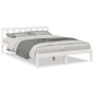 vidaXL Letto Extra Lungo senza Materasso Bianco 140x220 cm in Pino vidaXL Letto Extra Lungo senza Materasso Bianco 140x220 cm in Pino