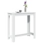 vidaXL Tavolo da Bar Bianco 102x50x103,5 cm in Legno Multistrato vidaXL Tavolo da Bar Bianco 102x50x103,5 cm in Legno Multistrato
