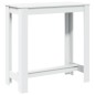 vidaXL Tavolo da Bar Bianco 102x50x103,5 cm in Legno Multistrato vidaXL Tavolo da Bar Bianco 102x50x103,5 cm in Legno Multistrato