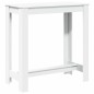 vidaXL Tavolo da Bar Bianco 102x50x103,5 cm in Legno Multistrato vidaXL Tavolo da Bar Bianco 102x50x103,5 cm in Legno Multistrato