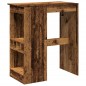 vidaXL Tavolo Bar con Rastrelliera Antico 90x47,5x103,5 cm Multistrato vidaXL Tavolo Bar con Rastrelliera Antico 90x47,5x103,5 cm Multistrato