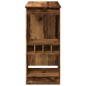 vidaXL Tavolo Bar con Rastrelliera Antico 90x47,5x103,5 cm Multistrato vidaXL Tavolo Bar con Rastrelliera Antico 90x47,5x103,5 cm Multistrato
