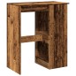 vidaXL Tavolo Bar con Rastrelliera Antico 90x47,5x103,5 cm Multistrato vidaXL Tavolo Bar con Rastrelliera Antico 90x47,5x103,5 cm Multistrato