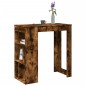 vidaXL Tavolo Bar con Rastrelliera Rovere 102x50x103,5 cm Multistrato vidaXL Tavolo Bar con Rastrelliera Rovere 102x50x103,5 cm Multistrato
