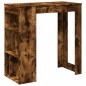 vidaXL Tavolo Bar con Rastrelliera Rovere 102x50x103,5 cm Multistrato vidaXL Tavolo Bar con Rastrelliera Rovere 102x50x103,5 cm Multistrato