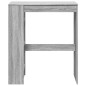 vidaXL Tavolo Bar con Rastrelliera Grigio 90x40x103,5 cm Multistrato vidaXL Tavolo Bar con Rastrelliera Grigio 90x40x103,5 cm Multistrato