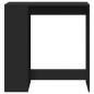 vidaXL Tavolo Bar con Rastrelliera Nero 101x40x103,5 cm Multistrato vidaXL Tavolo Bar con Rastrelliera Nero 101x40x103,5 cm Multistrato