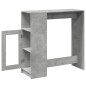 vidaXL Tavolo Bar con Rastrelliera Grigio 101x40x103,5 cm Multistrato vidaXL Tavolo Bar con Rastrelliera Grigio 101x40x103,5 cm Multistrato