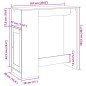 vidaXL Tavolo Bar con Rastrelliera Grigio 101x40x103,5 cm Multistrato vidaXL Tavolo Bar con Rastrelliera Grigio 101x40x103,5 cm Multistrato