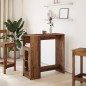 vidaXL Tavolo Bar con Rastrelliera Antico 101x40x103,5 cm Multistrato vidaXL Tavolo Bar con Rastrelliera Antico 101x40x103,5 cm Multistrato