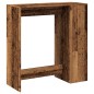 vidaXL Tavolo Bar con Rastrelliera Antico 101x40x103,5 cm Multistrato vidaXL Tavolo Bar con Rastrelliera Antico 101x40x103,5 cm Multistrato