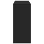 vidaXL Tavolo Bar con Ripiano Nero 124x46x103,5 cm Legno Multistrato vidaXL Tavolo Bar con Ripiano Nero 124x46x103,5 cm Legno Multistrato