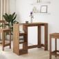 vidaXL Tavolo Bar con Ripiano Rovere 124x46x103,5 cm Multistrato vidaXL Tavolo Bar con Ripiano Rovere 124x46x103,5 cm Multistrato
